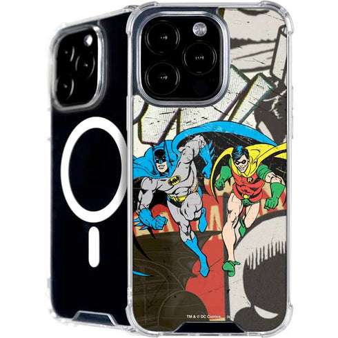 DC Comics Batman and Robin Vintage Action Pose iPhone 16 Pro Max MagSafe Case