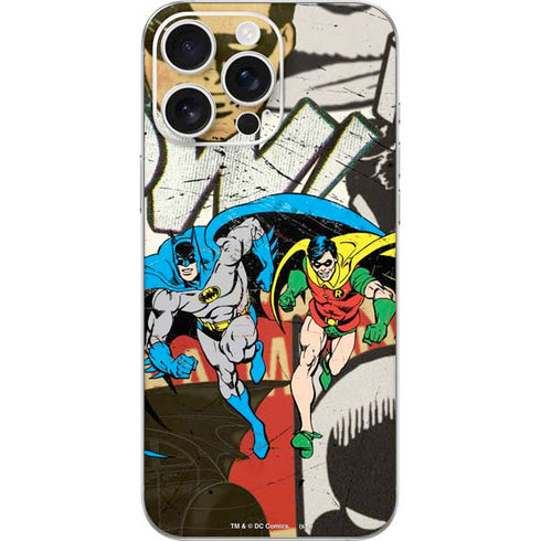 DC Comics Batman and Robin Vintage Action Pose iPhone 16 Pro Max Skin