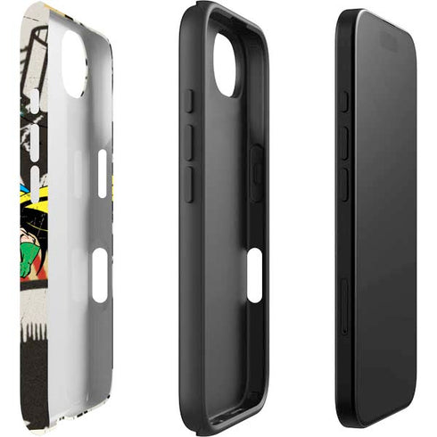 DC Comics Batman and Robin Vintage Action Pose iPhone 16e Impact Case