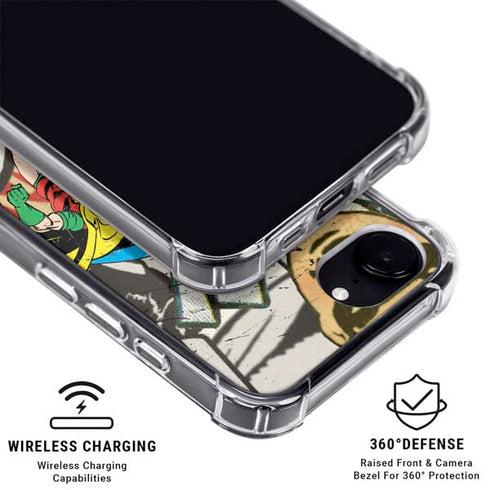 DC Comics Batman and Robin Vintage Action Pose iPhone 16e MagSafe Case