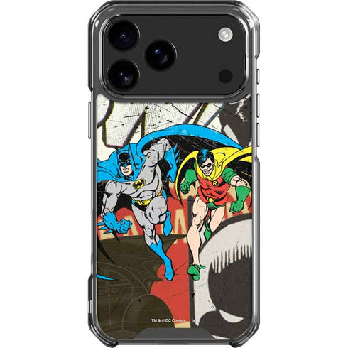 DC Comics Batman and Robin Vintage Action Pose iPhone 18 Pro Max Clear Case