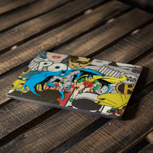 DC Comics Batman and Robin Vintage Action Pose Apple MacBook Air Skin