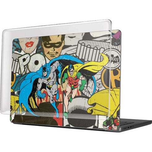 DC Comics Batman and Robin Vintage Action Pose MacBook Pro 14in (2021-24) Case plus Skin