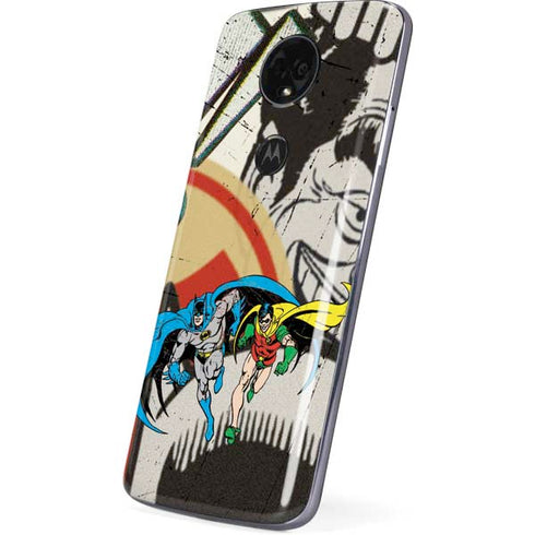 DC Comics Batman and Robin Vintage Action Pose Moto E5 Plus Skin