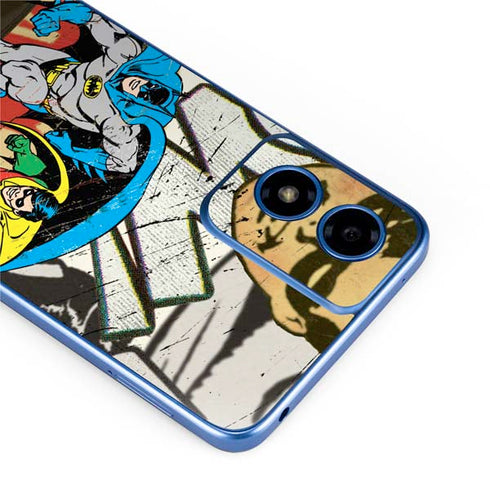 DC Comics Batman and Robin Vintage Action Pose Moto G Play 4G (2024) Skin