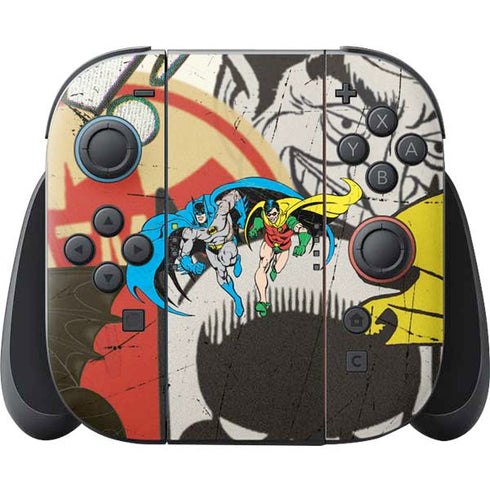 DC Comics Batman and Robin Vintage Action Pose Nintendo Switch 2 (2025) Joy-Con Controller Skin