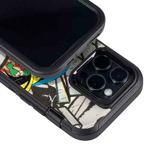 DC Comics Batman and Robin Vintage Action Pose Otterbox Defender iPhone Skin