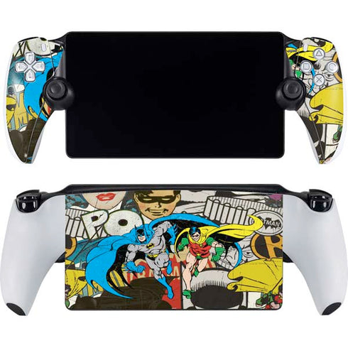 DC Comics Batman and Robin Vintage Action Pose PlayStation Portal Remote Player Skin