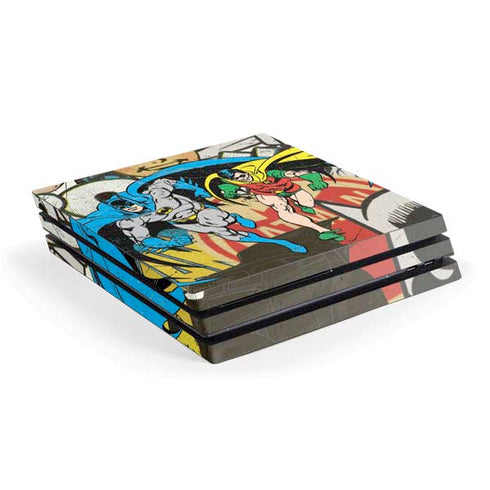 DC Comics Batman and Robin Vintage Action Pose PlayStation PS4 Skins