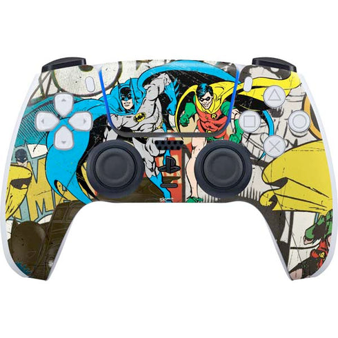 DC Comics Batman and Robin Vintage Action Pose PlayStation PS5 Skins
