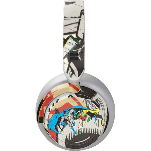 DC Comics Batman and Robin Vintage Action Pose Surface Headphones Skin