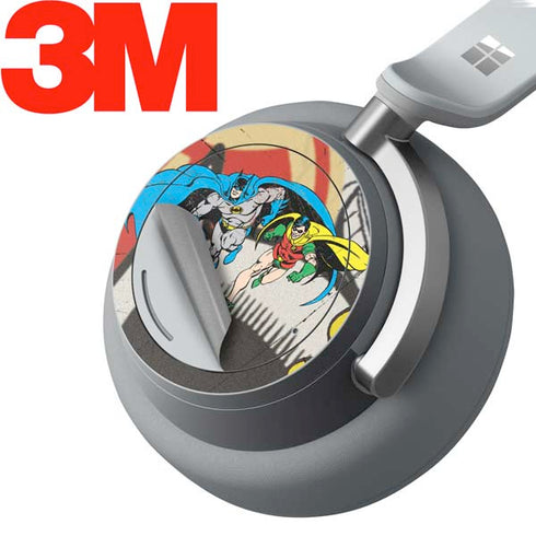 DC Comics Batman and Robin Vintage Action Pose Surface Headphones Skin