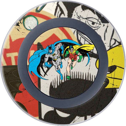 DC Comics Batman and Robin Vintage Action Pose Wireless Charger Skin