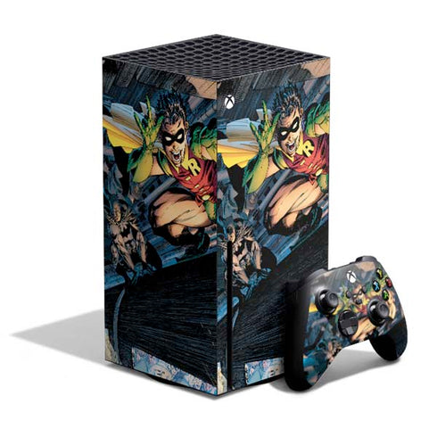 DC Comics Batman All Star Batman & Robin, The Boy Wonder ( Batman & Robin in Action) By Jim Lee Xbox Series X Bundle Skin