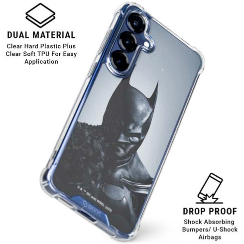 DC Comics Arkham Origins Batman Galaxy S25 FE Clear Case