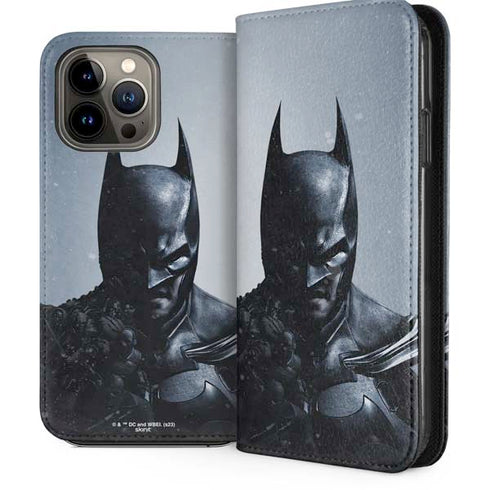 DC Comics Arkham Origins Batman iPhone 14 Pro Max Folio Case