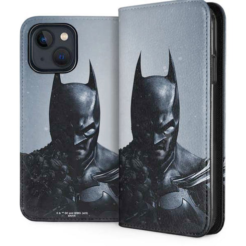 DC Comics Arkham Origins Batman iPhone 15 Plus Folio Case