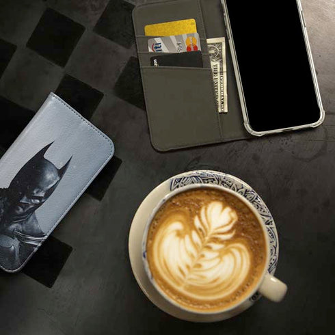 DC Comics Arkham Origins Batman iPhone 15 Plus Folio Case