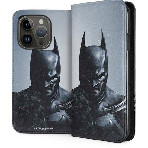 DC Comics Arkham Origins Batman iPhone 15 Pro Folio Case