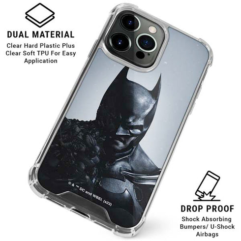 DC Comics Arkham Origins Batman iPhone 16 Pro Clear Case