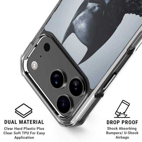 DC Comics Arkham Origins Batman iPhone 17 Pro Clear Case