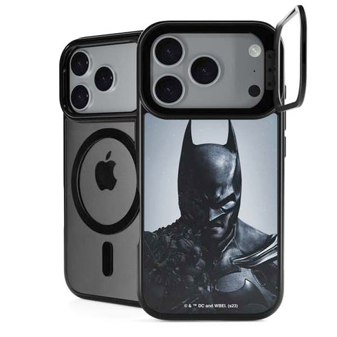 DC Comics Arkham Origins Batman iPhone 17 Pro Max Kickstand Case