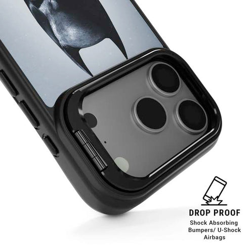 DC Comics Arkham Origins Batman iPhone 17 Pro Max Kickstand Case