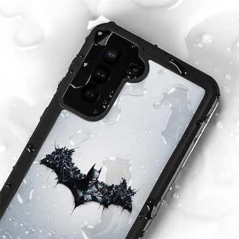 DC Comics Arkham Origins Arkham Logo Galaxy S24 Plus Waterproof Case