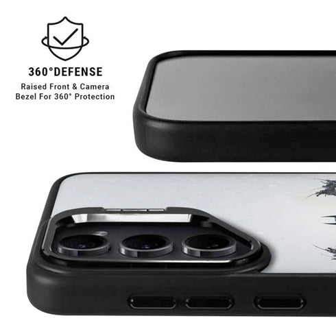 DC Comics Arkham Origins Arkham Logo Galaxy S25 Ultra Kickstand Case