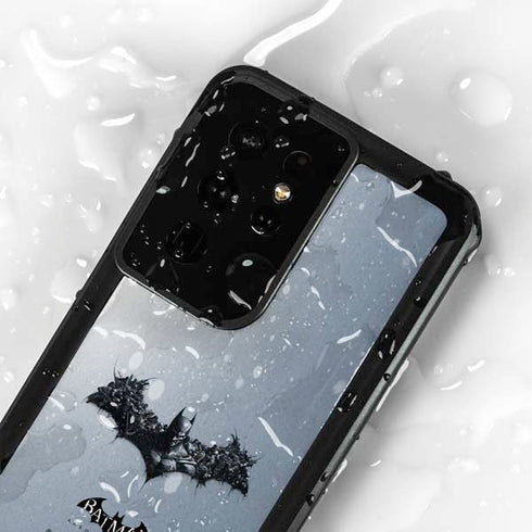 DC Comics Arkham Origins Arkham Logo Galaxy S24 Ultra Waterproof Case