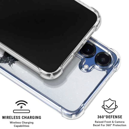 DC Comics Arkham Origins Arkham Logo Galaxy S25 Clear Case