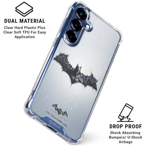 DC Comics Arkham Origins Arkham Logo Galaxy S25 Clear Case