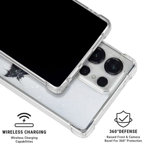 DC Comics Arkham Origins Arkham Logo Galaxy S25 Ultra Clear Case