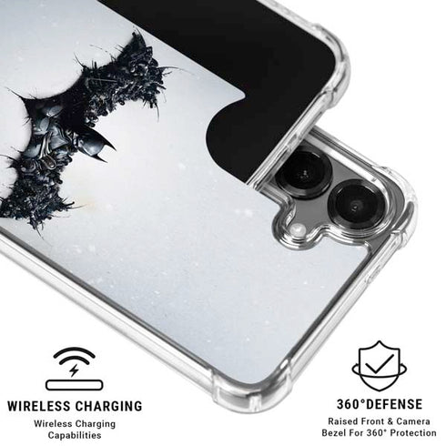 DC Comics Arkham Origins Arkham Logo Galaxy S26 Clear Case