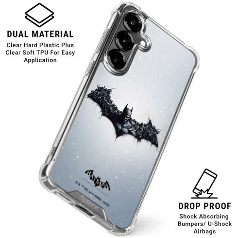 DC Comics Arkham Origins Arkham Logo Galaxy S26 Plus Clear Case