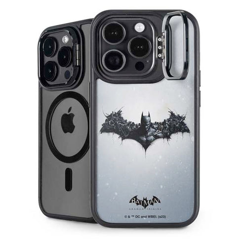DC Comics Arkham Origins Arkham Logo iPhone 14 Pro Max Kickstand Case