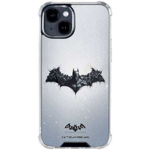 DC Comics Arkham Origins Arkham Logo iPhone 15 Clear Case