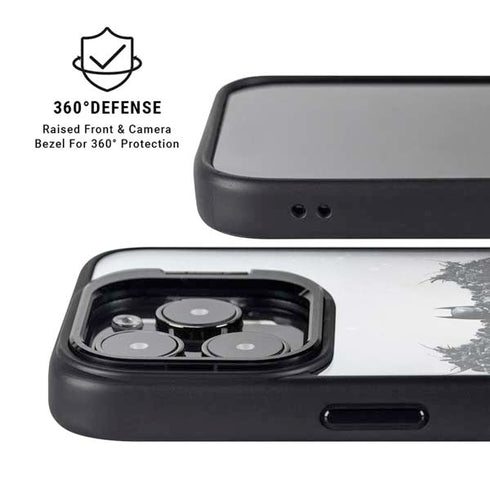 DC Comics Arkham Origins Arkham Logo iPhone 15 Pro Max Kickstand Case