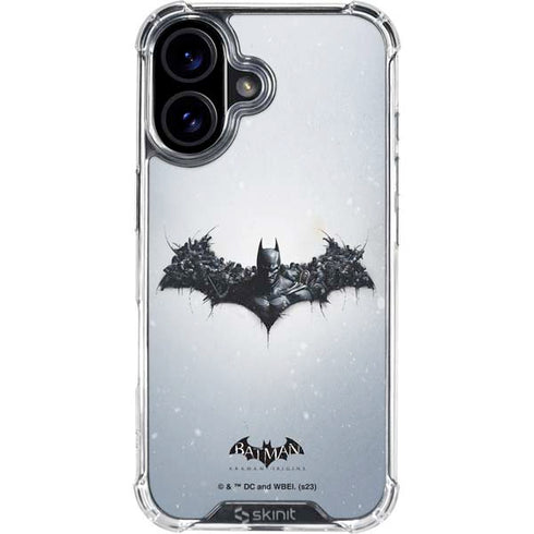 DC Comics Arkham Origins Arkham Logo iPhone 16 Clear Case