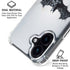 DC Comics Arkham Origins Arkham Logo iPhone 16 Clear Case