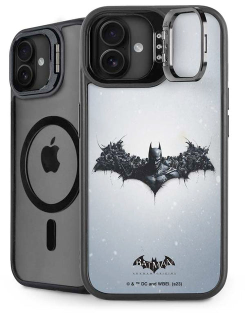 DC Comics Arkham Origins Arkham Logo iPhone 16 Kickstand Case