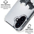 DC Comics Arkham Origins Arkham Logo iPhone 16 Plus Clear Case