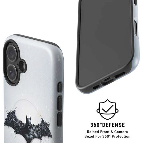 DC Comics Arkham Origins Arkham Logo iPhone 16 Plus Magsafe Impact Case