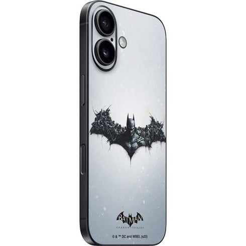 DC Comics Arkham Origins Arkham Logo iPhone 16 Plus Skin