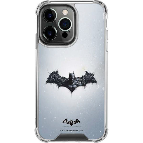 DC Comics Arkham Origins Arkham Logo iPhone 16 Pro Clear Case