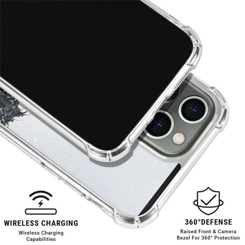 DC Comics Arkham Origins Arkham Logo iPhone 16 Pro Clear Case