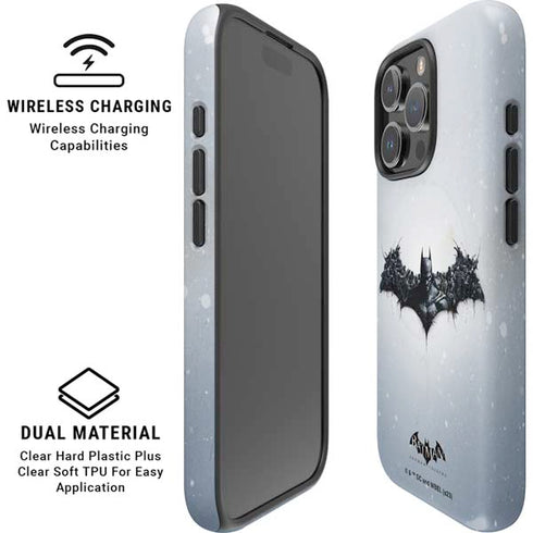 DC Comics Arkham Origins Arkham Logo iPhone 16 Pro Magsafe Impact Case