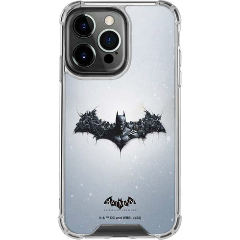 DC Comics Arkham Origins Arkham Logo iPhone 16 Pro Max Clear Case