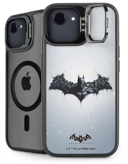 DC Comics Arkham Origins Arkham Logo iPhone 16e Kickstand Case