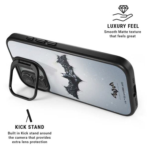 DC Comics Arkham Origins Arkham Logo iPhone 17 Kickstand Case